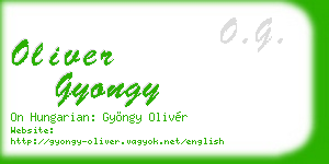 oliver gyongy business card
